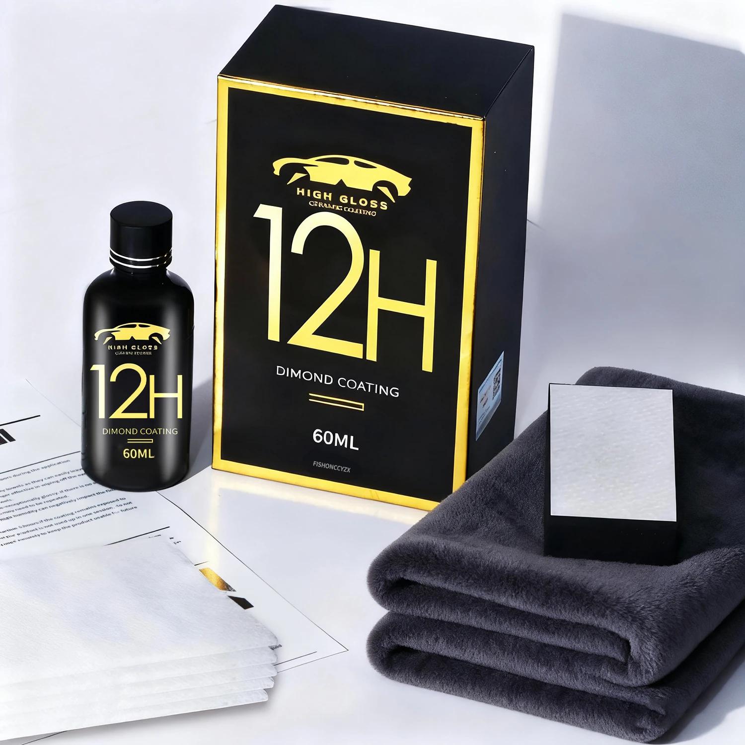 

12H Car Nano Diamond Coating Car Accessories Detailing Scratch Resistant Super Hydrophobic Anti-Uv Anti-Frost Anti-Fouling