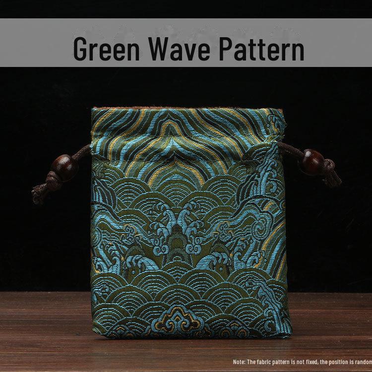 Chinese Double-Layer Brocade Drawstring Jewelry Gift Bag