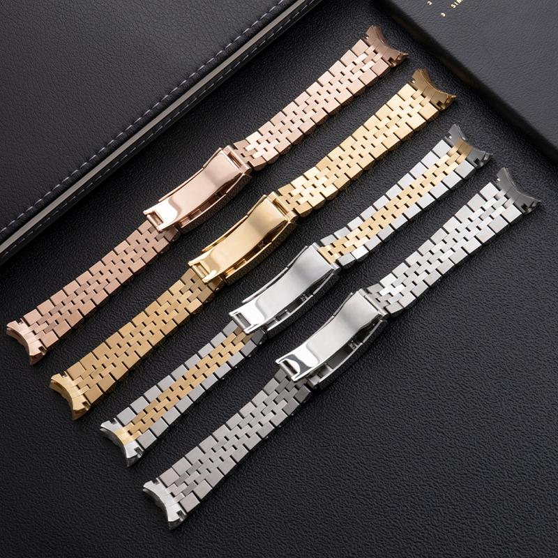 316L Stainless Steel Watchband 20mm Wristband For Rolex Strap For DAYTONA SUBMARINER DATEJUST Watch Accessories Fold Buckle