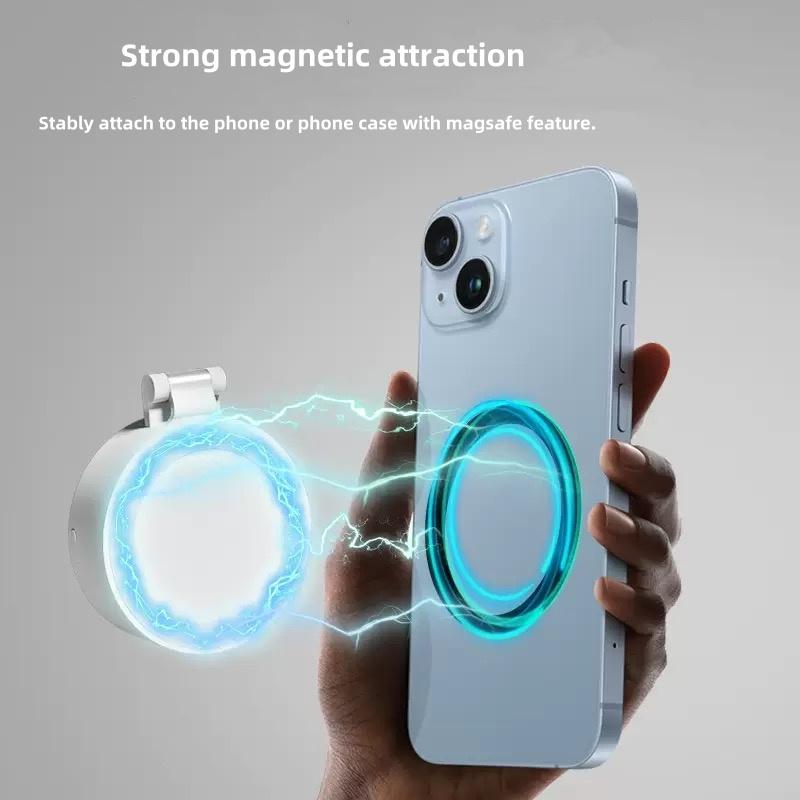 3 Color Modes Magnetic Waterproof Shockproof Foldable Selfie Light Adjustable Brightness Color Temperature Pocket Use ABS