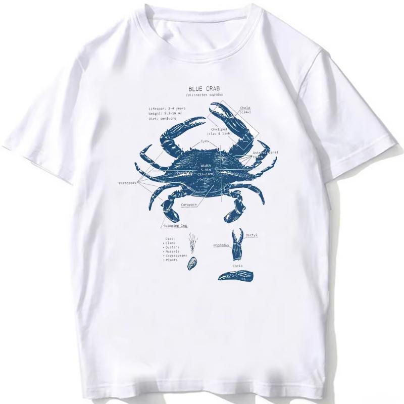 Whale Shark Anatomy Biology Tshirt Unisex Women Hip Hop Casual T Shirts Women Beach Diving White Tshirt Vintage Women Tees