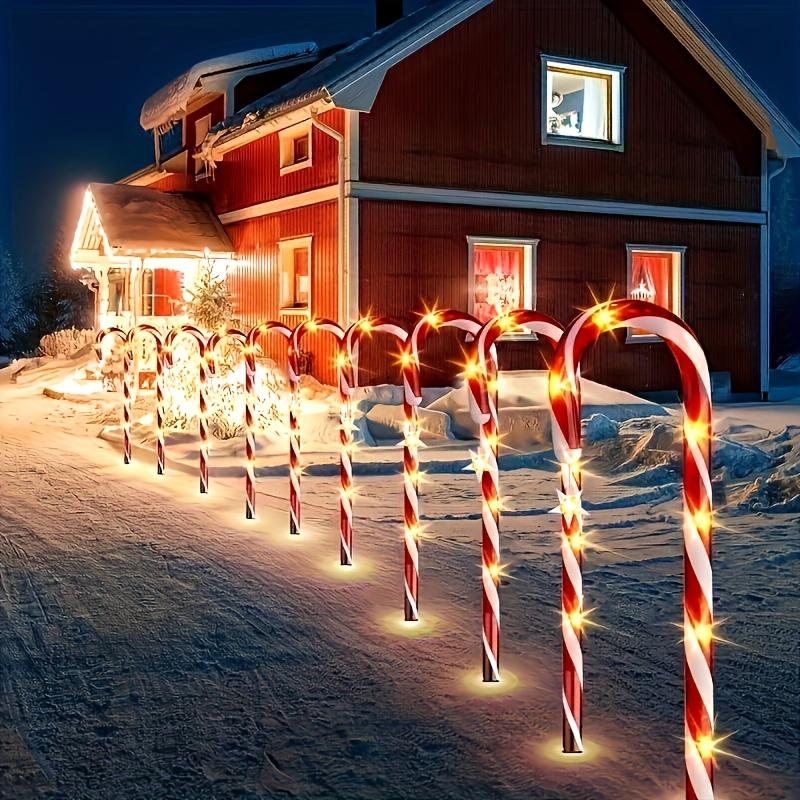 Solar-Powered Candy Cane Christmas Lights, with 8 Modes - Perfect for Lawn, Yard, Garden & Xmas Tree, Christmas Decor