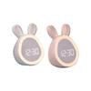 1PC Kids Cute Rabbit Alarm Clock With Night Light Stepless Dimming Led Digital Alarm Clock For Boys Girls