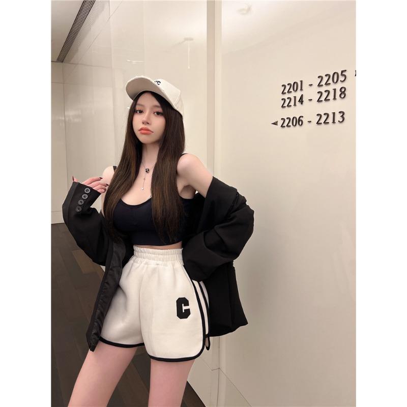 Spice Girls Sports Shorts Women Wear Summer All-in-one High Waisted Casual Slim Wide Leg A-line Hot Pants