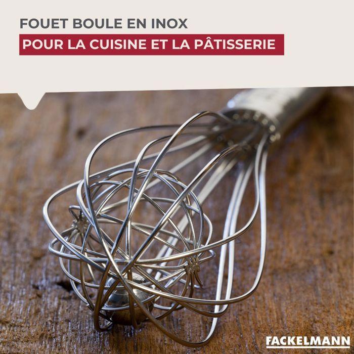 Fouet boule - inox - 26,5 cm - gain de temps - idéal pour blancs en neige - évite les grumeaux