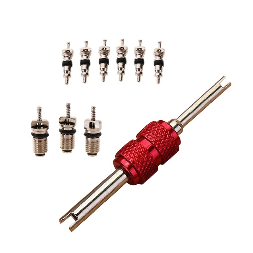 Brass Air Conditioning Valve Cores Copper Kit Red Remover