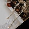 Layered Long Pearl Sweater Necklace: Stylish Imitation Pearl Accessory for Women