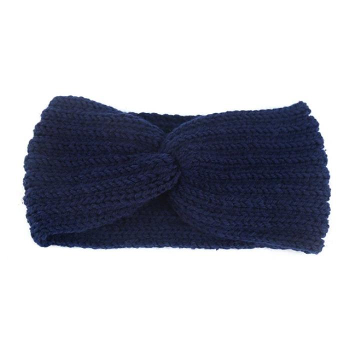 Winter Ear Warmer Headband Women Fashion Elastic Wool Knitted Headband Head Wrap Hairband Girls Elegant Hair Band Accessories