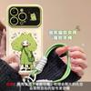 Applicable Apple 16promax Mobile Phone Case Iphone14 Funny Broccoli Girl Lanyard 15 Flip Mirror 17
