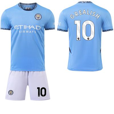 2024-25 Domácí dres Man City #9 Haaland #17 De Bruyne Fotbalové dresy