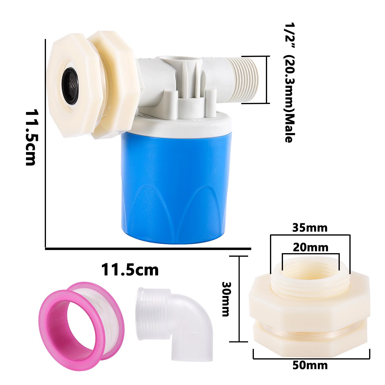 

Automatic Water Level Control Valve 1/2 3/4 Thread Water Tank Aquarium Water Tower Pool Water Intake Replenishment Float Valve