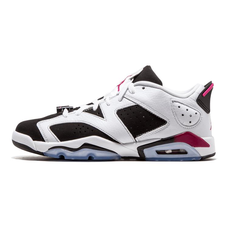 Jordan 6 Retro Low Fuchsia Flash GS 768878-107 38 белый/чёрный