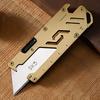 Utility Sliding Blade Knife Pocket Tool 5-in-1 Multipurpose DIY Keychain Paper Knife Sharp Boxes Cutter With Opener Hex Wrench