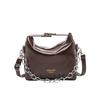 Stylish Minimalist 2024 Summer New Small Fashionable Shoulder Bag For Women In Black White Brown Silver
