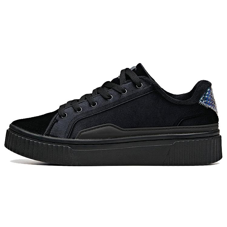 

New Anta Life Collection Low Top Skateboard Shoes Women s Black 12948081-3 36.5