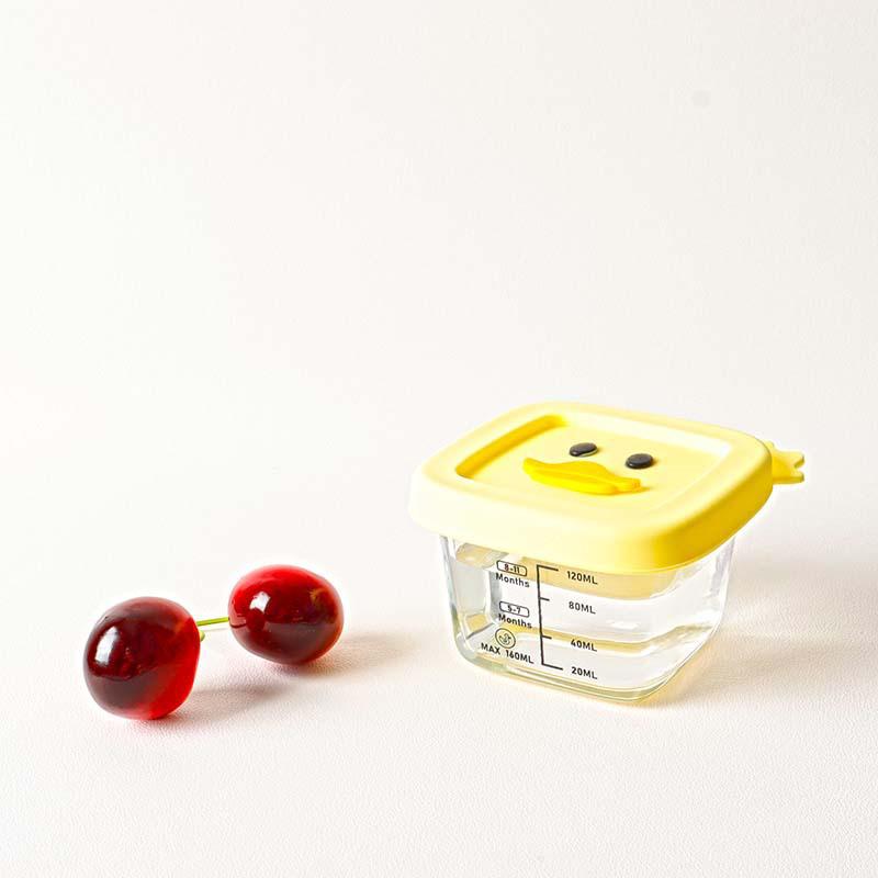 In-Stock Infant Food Bowl Set: 3-Piece High Borosilicate Glass Microwave-Safe Steamed Egg Custard and Fresh-Keeping Bowls
