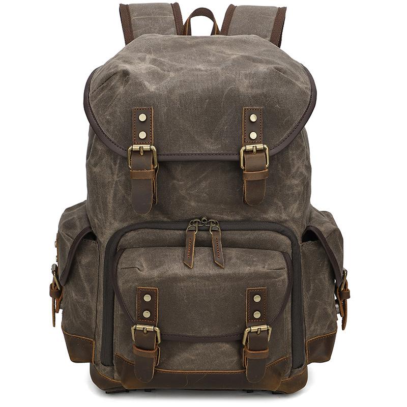 

Retro photography bag, backpack, computer bag, micro-single camera bag, backpack, men s liner storage SLR camera bag. армія зелений колір