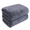 ATOKA Car Wash Microfiber Super 60cm X Dark Pack of 2 Towels, Double-Face Towels, Absorbent, Scratch-Resistant, 90cm, Gray,