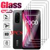 3Pcs Tempered Glass For POCO X7 X6 X5 Pro X4 X3 GT Screen Protector On Xiaomi POCO M7 Plus M5 M4 M3 M6 Pro 4G 5G Glass