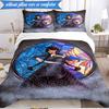 Stained Glass Gothic Romance 3pcs K-pop Music Group Bedding set,Ideal for Bedroom, Dormitory,Including Duvet Cover And 2pcs Pillowcases,Fan Gifts