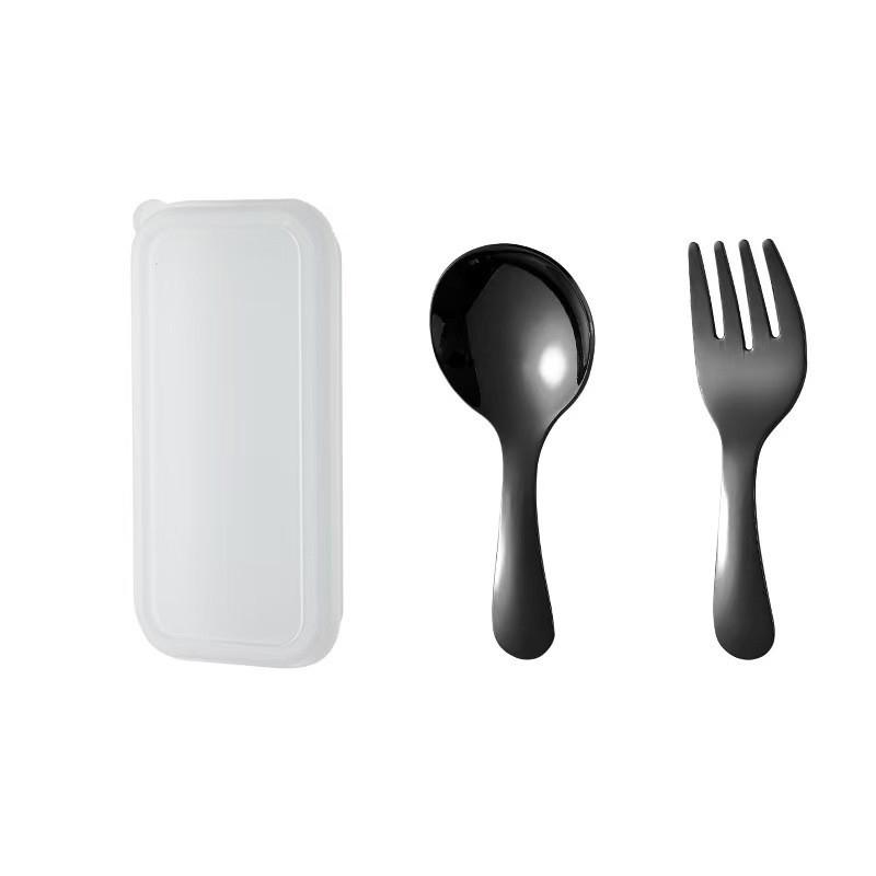 Stainless Steel Mini Spoon Fork Portable Tableware Cutlery Set For Lunch Hiking Outdoor Camping Cooking Supplies