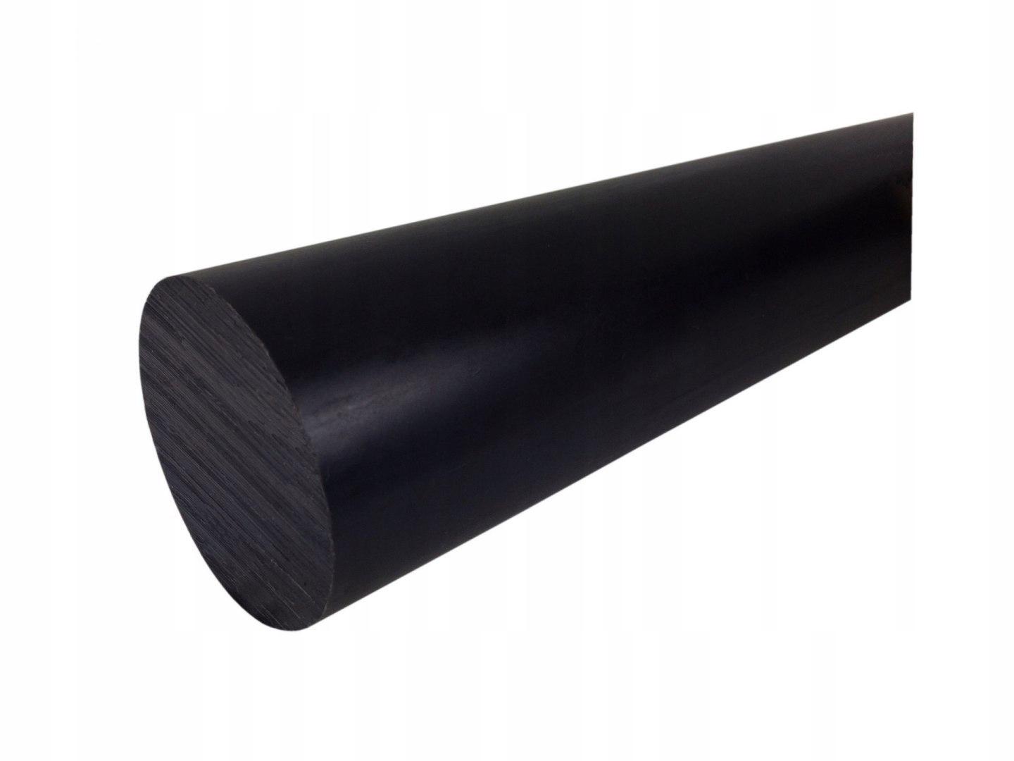 Polyamide Staaf Rol Fi 20X1000Mm Pa6+Mos2 Zwart