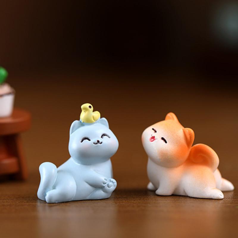 Landscape Micro Cat Resin Ornament Daily Life Diy Mini Home Decor Accessories