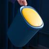 Press-on Trash Cans Household Bullet Lid Kitchen Bathroom Paper Basket With Lid Living Room Creative Toilet Trash Tube