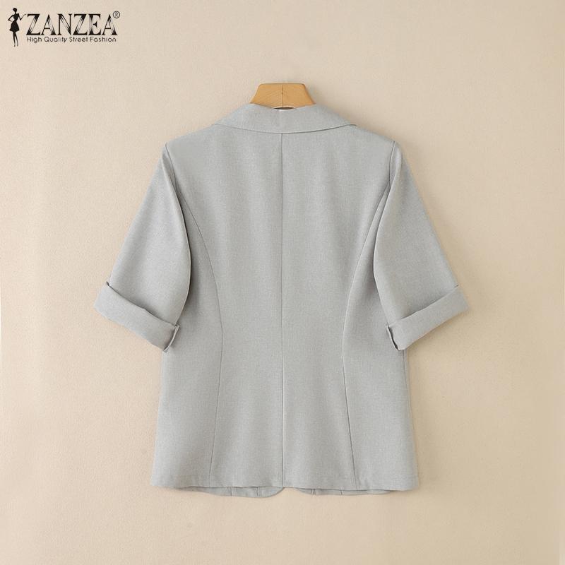 ZANZEA Womens Summer Casual Short Sleeve Cardigan Blouse