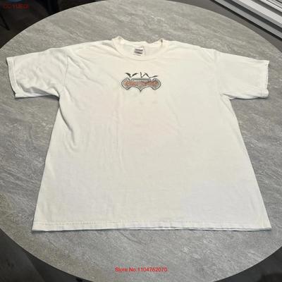 Vintage 90s Bud Light Chill House Beer Alcohol Halloween BaT T Shirt XL White Vintage Washed Versatile Fashion Comfortable