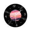 KX4B Silents Mechanism Wall Clock Light in Weight Retro Decors Bedroom Living