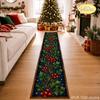 Christmas Festival Striped Carpet, Anti-slip Aesthetic Home Decoration Carpet, Passageway and Corridor Floor Mat