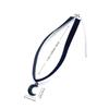 Fashionable, simple and versatile black velvet strap choker moon pendant necklace necklace necklace women's accessories