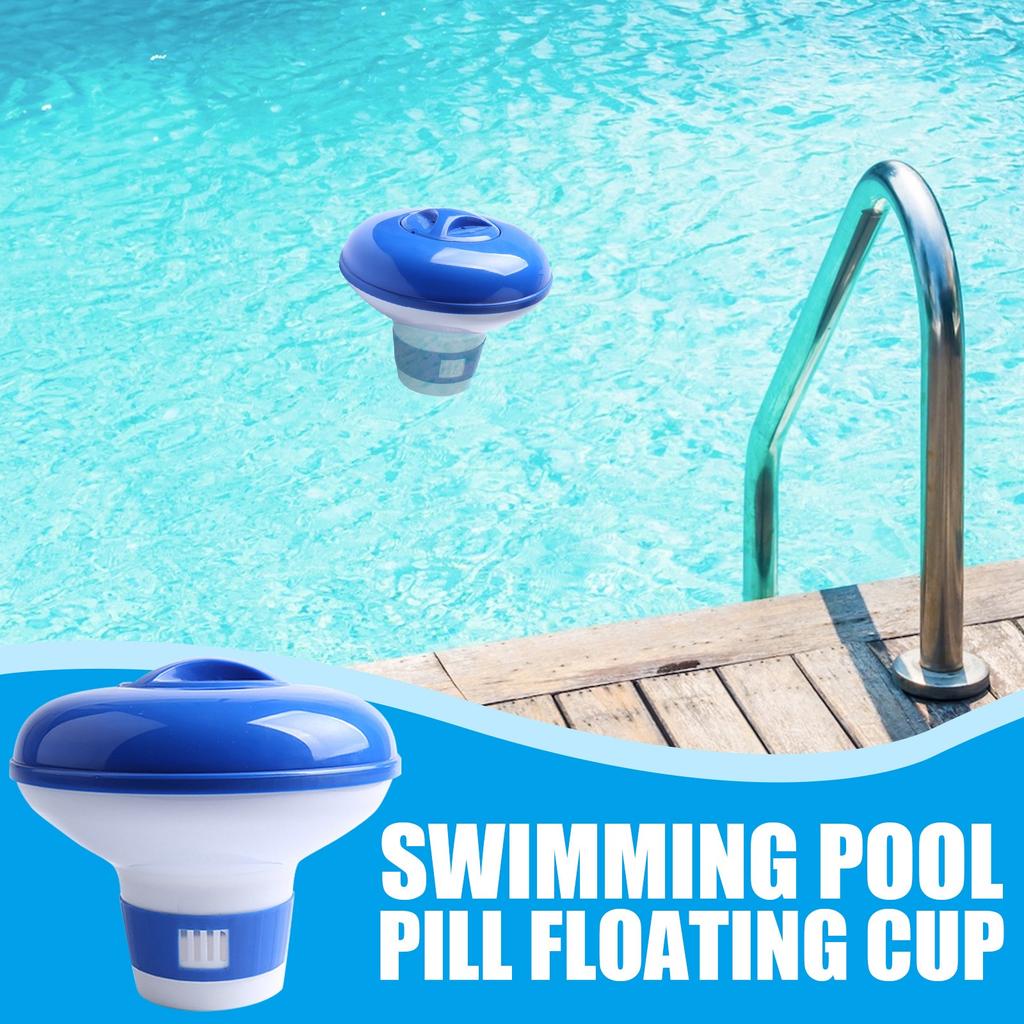 Floating Spa Chemical Dispenser, /Bromine Tablet Floater For Tablets, Suitable For Spas, Hot Tubs, Fountains, Inflatable Pools And Above Ground Pools