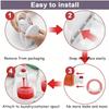 Cup Holder with Tray for Fabric Softener Dispenser - Washing Machine Accessory