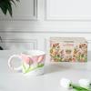 Tulip Cup Ceramic Creative Home Breakfast Mug Couple Coffee Water Cup Women's New 2026 Good Looks