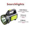 Portable Hand Lamp Rechargeable LED Strong Searchlight Flashlight 2 Lighting Modes Emergency Hiking Camping Energe Saving Torch