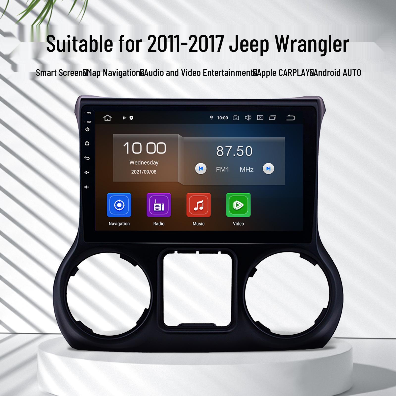 

2011-2017 Jeep Wrangler CarPlay Android Bluetooth Навигационное Радио Quad-core Android 12 [1+16G]