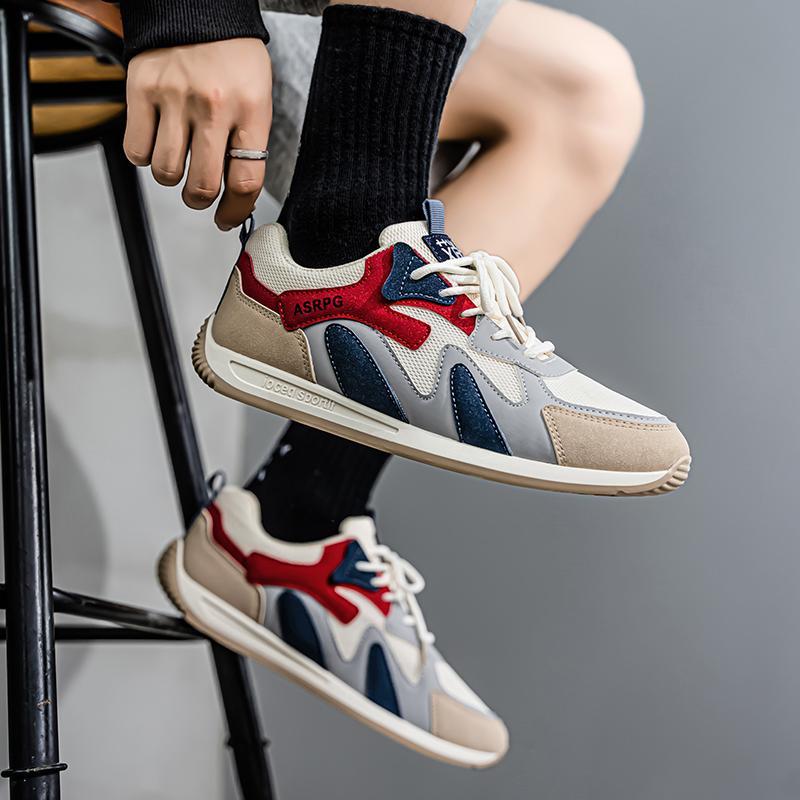 Fashion New Designers Action Mesh Sport Shoes Man Sneakers Running Men Tennis Male Walking Footwear Trendy Fitness Trendy Flat Comfort