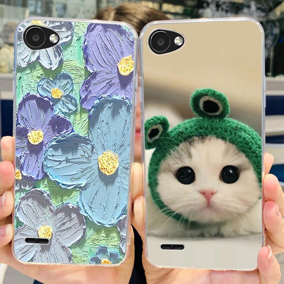 For LG Q6 Case M700 M703 Cute Painted Cover Soft Silicone Phone Case For LG Q6 Q6+ LGQ6 Back Cover Bumper For LG Q6 5.5'' Fundas