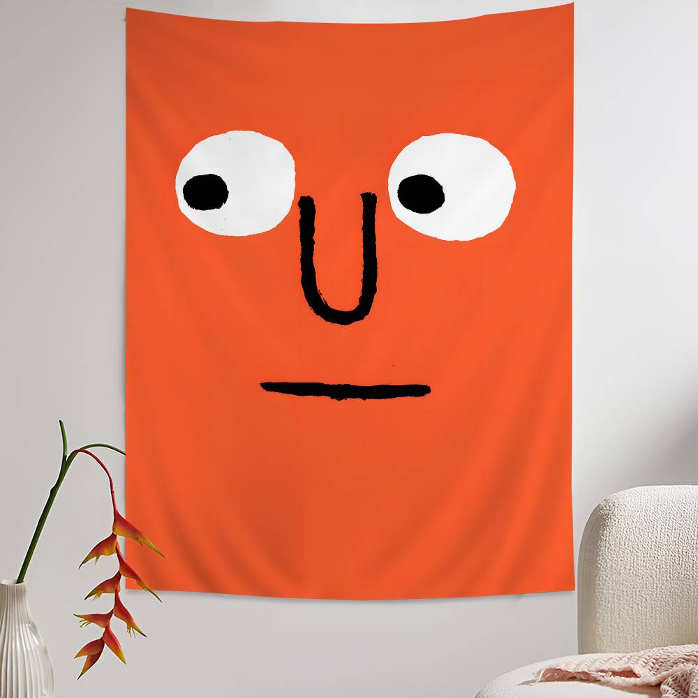 JJean Art Jullien Anime Tapestry Hippie Flower Wall Carpets Dorm Decor Wall Hanging Home Decor