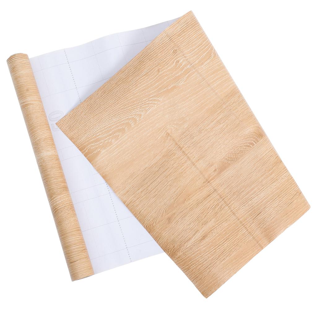 1 Roll Elegant Walnut Wood Grain Peel and Stick PVC Sticker Versatile Self Adhesive Wallpaper for Furniture Cabinets Shelves