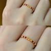 New Chinese Broken Gold Braided Rope Ring, Handwoven Natal Year Red Rope Ring, Year of the Snake High-end Sense Lucky Rope Ring