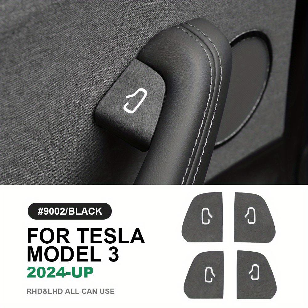 Durable Door Button Stickers for Tesla Model 3/Y Suede Switch Protection