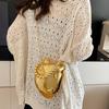 Luxury Acrylic Banquet Bag Heart aped Women's Bag 2025 New Hard Shell Box Bag Chain Strap Crossbody Bag Phone Bag Trendy