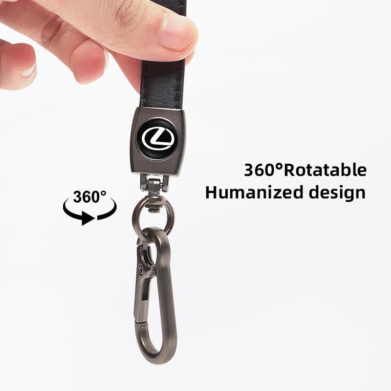 3D Metaal/Leer Sleutelhanger Auto Embleem Sleutelhanger Accessoires Voor Lexus F SPORT ES RX NX LS UX LM LX GX LC RZ IS CT GS RC HS SC TX
