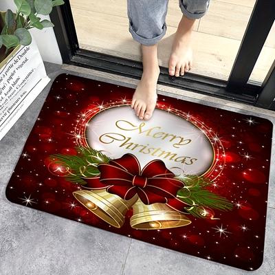 Christmas Floor Mat Entrance Doormat Bedroom Bath Toilet Anti-Slip Carpet 2025 Merry Christmas Decoration for Home New Year Gift