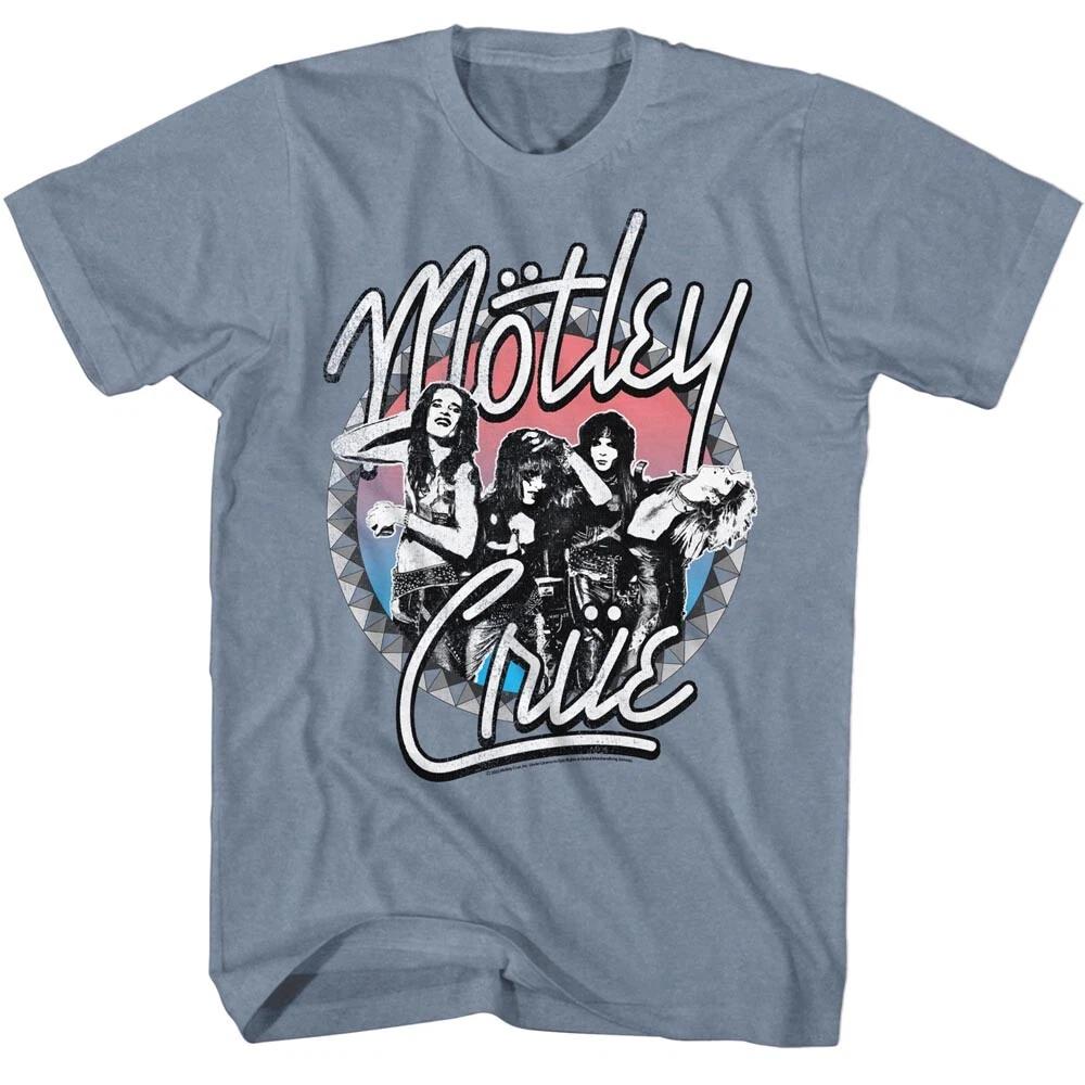 Motley Crue Studded Photo Men s T Shirt Metal Music Merch 3XL