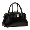 Bally Unda Brand Logo Classic Grain Goat Leather Handbag Women Handbags Black 6310380