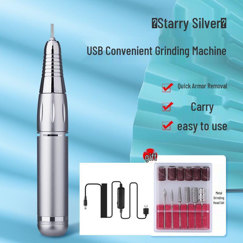 Tragbare USB-Nagelfräse 35000 U/Min mit Display & Nagelhautentferner